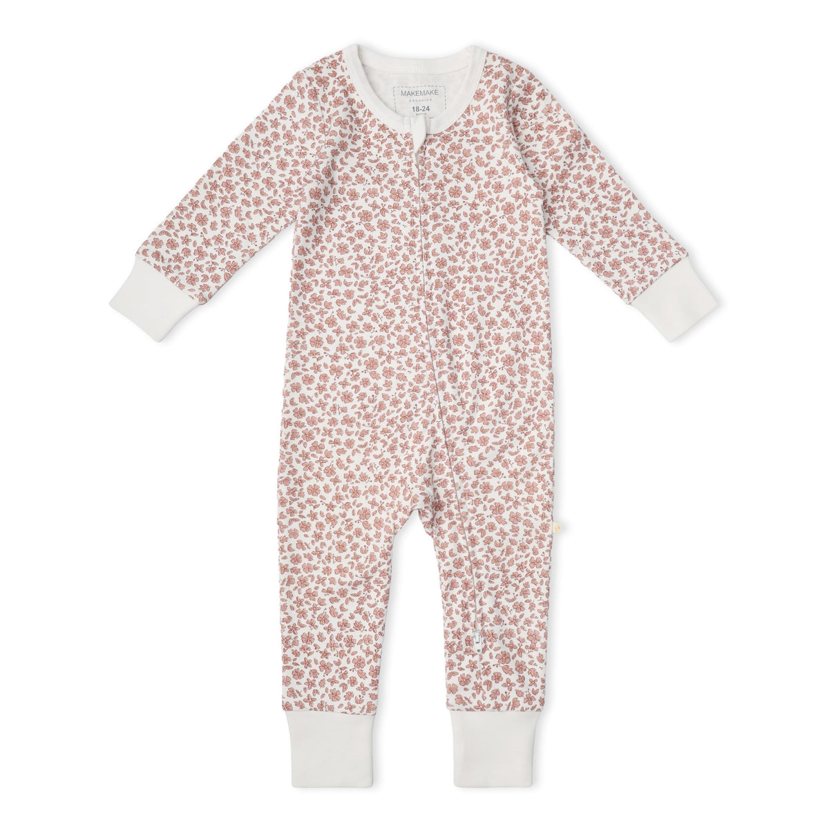 Organic 2-Way Zip Romper - Wild Petal