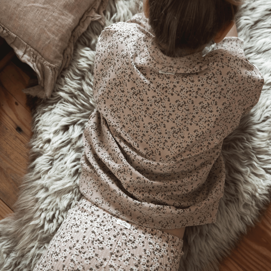 The Printed Sweatshirt - Blueberry