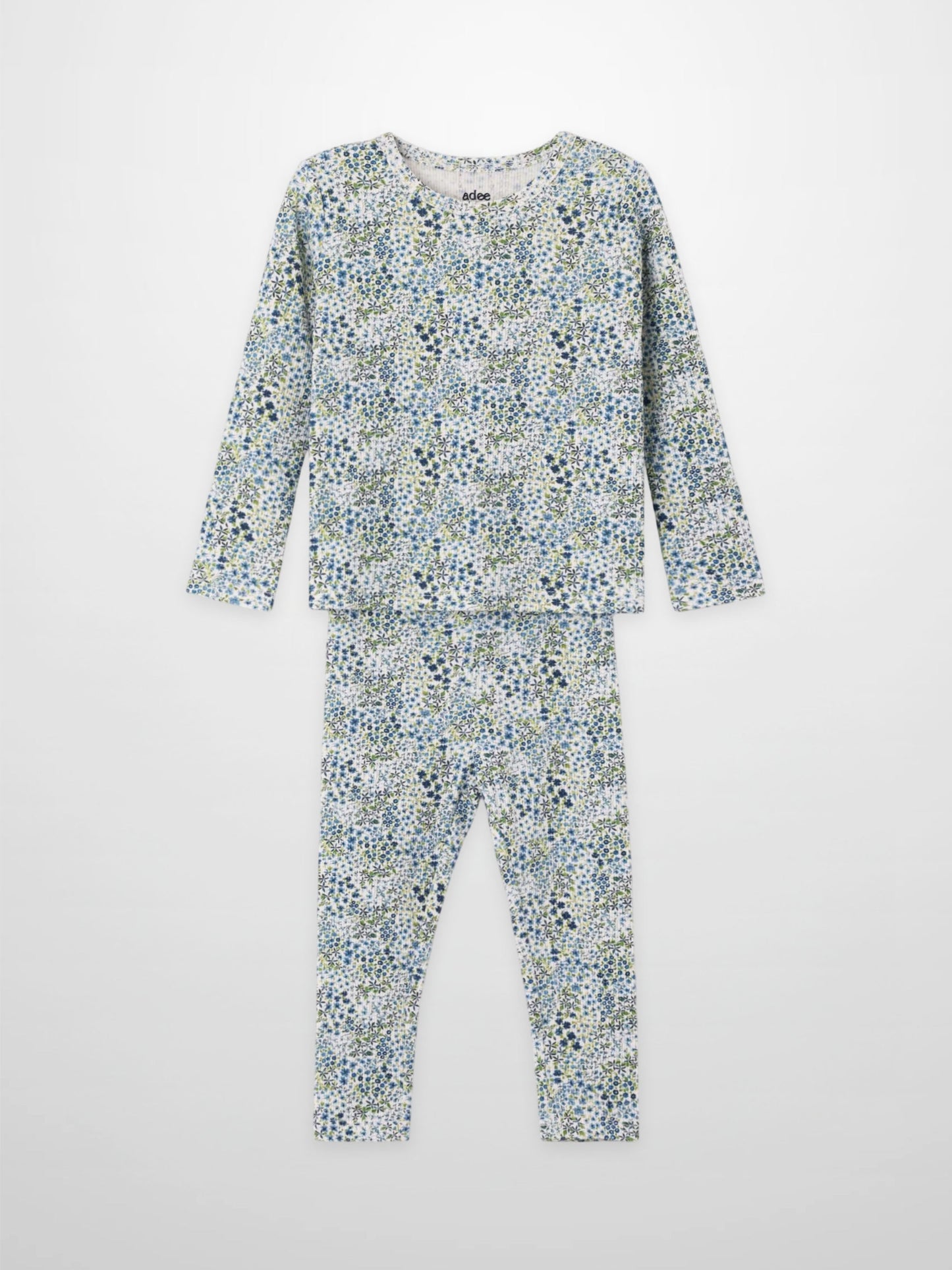 Blue Floral Pajamas