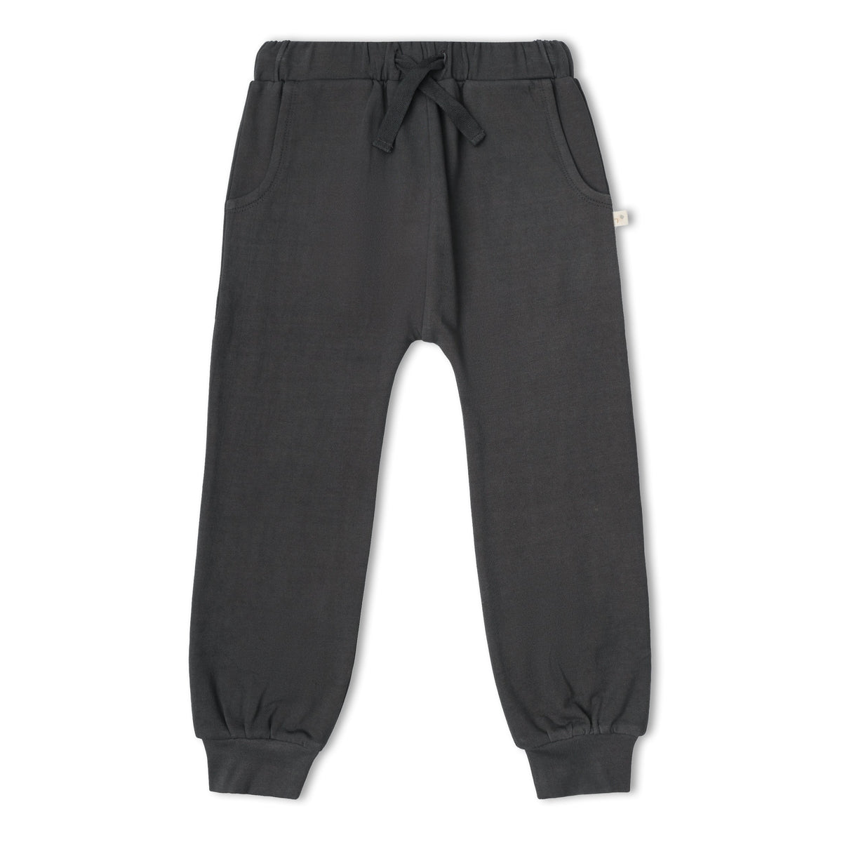 Organic Fleece Jogger Pants - Charcoal