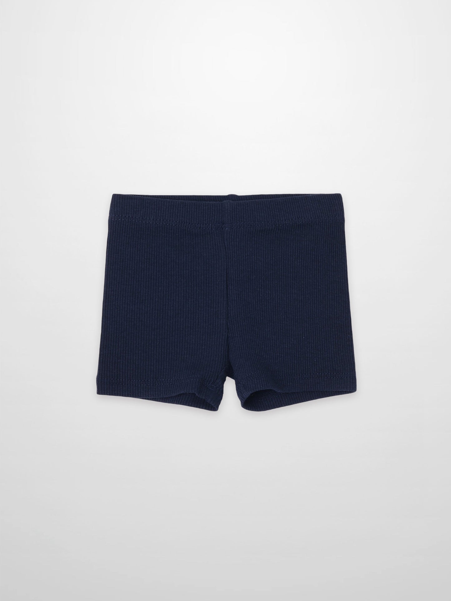 Biker Shorts Thin Ribbed- Navy