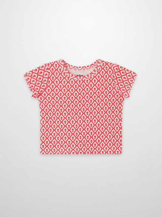 Diamond Flower T-Shirt - Short Sleeve