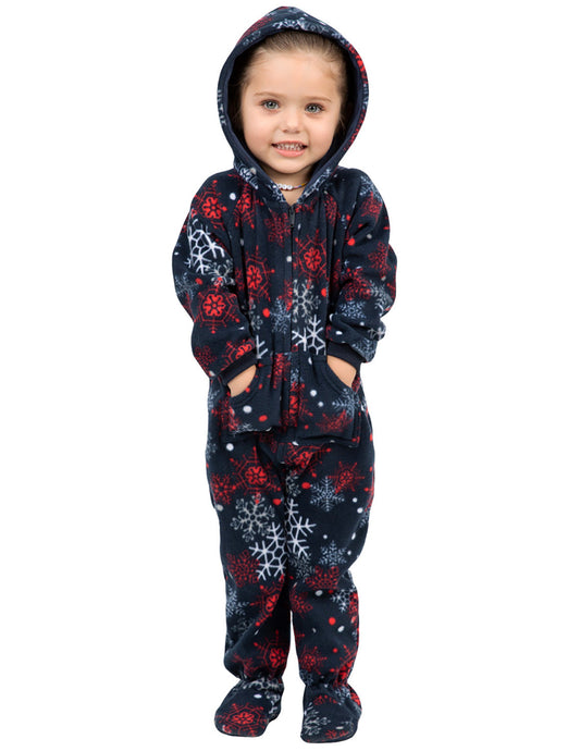 Winter Whiteout Toddler Hoodie Fleece Onesie