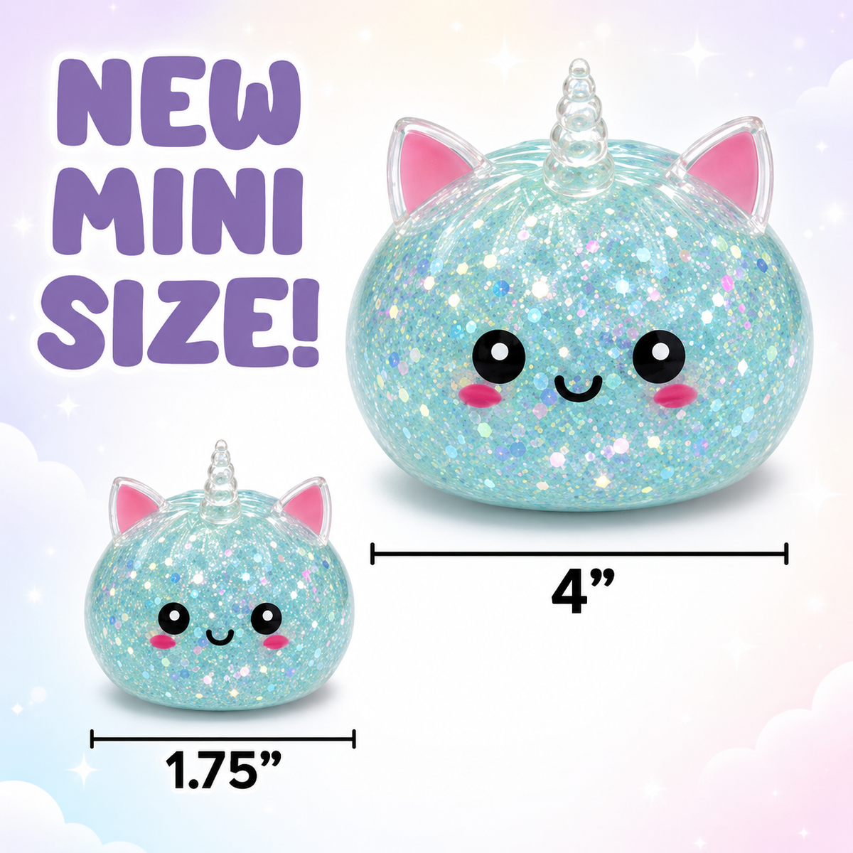 Fun Doh Petite Magical Mystery Unicorn Dumpling Squishy Toy – Choose Your Case Color