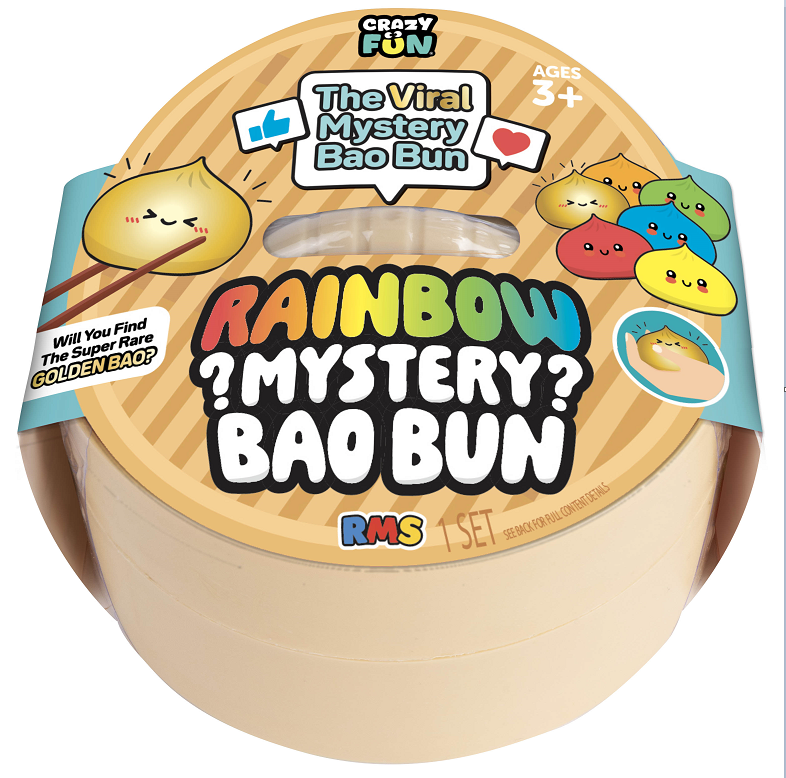 RMS Crazy Fun™ Rainbow Mystery Bao Bun | Mystery Squishy Toy & Rare Rainbow Chase