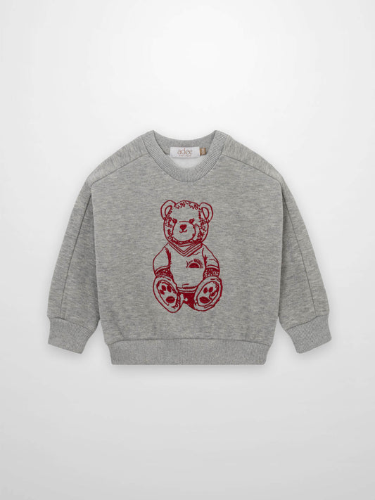 Teddy Bear Sweatshirt - Red