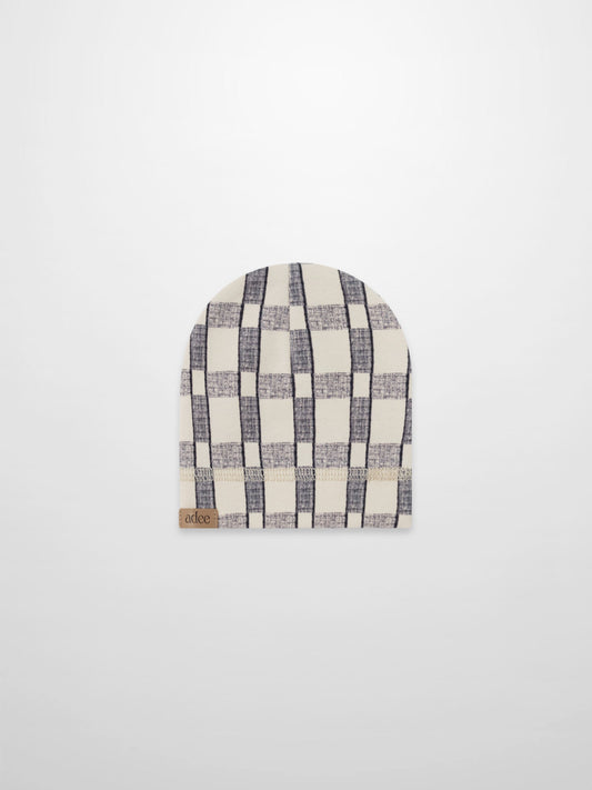 Windowpane Beanie - Blue