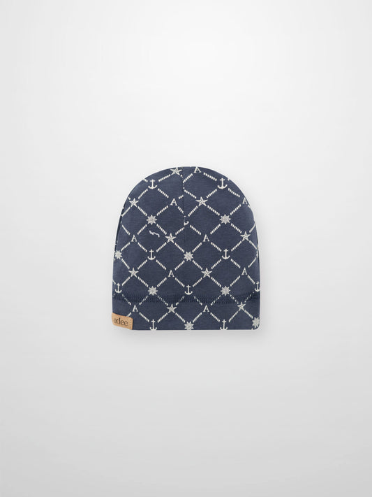 Crossover Anchor Beanie - Navy