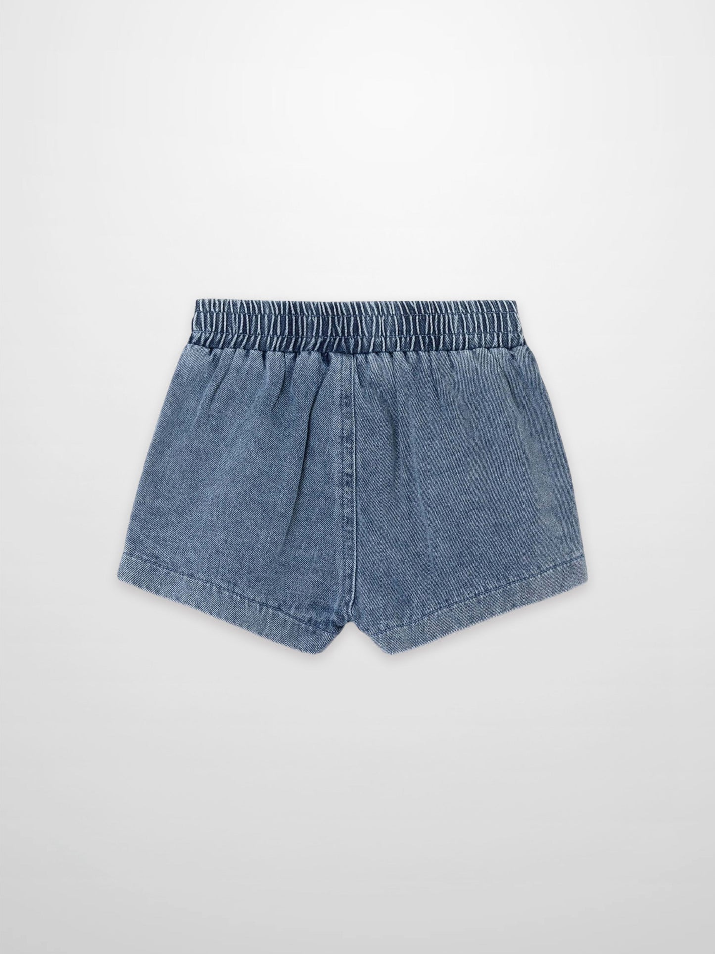 Paneled Shorts - Blue Denim