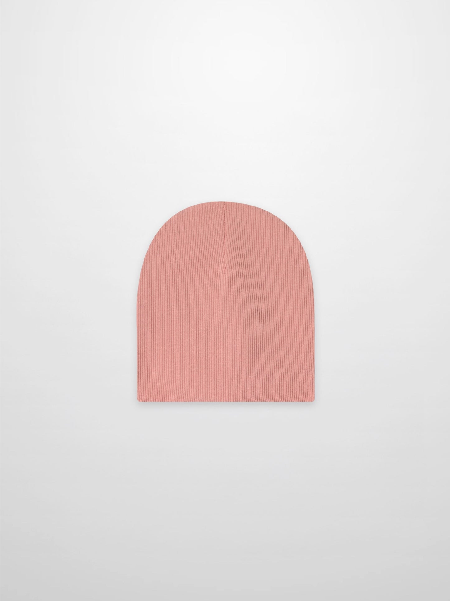 Thin Ribbed Beanie-Light Pink