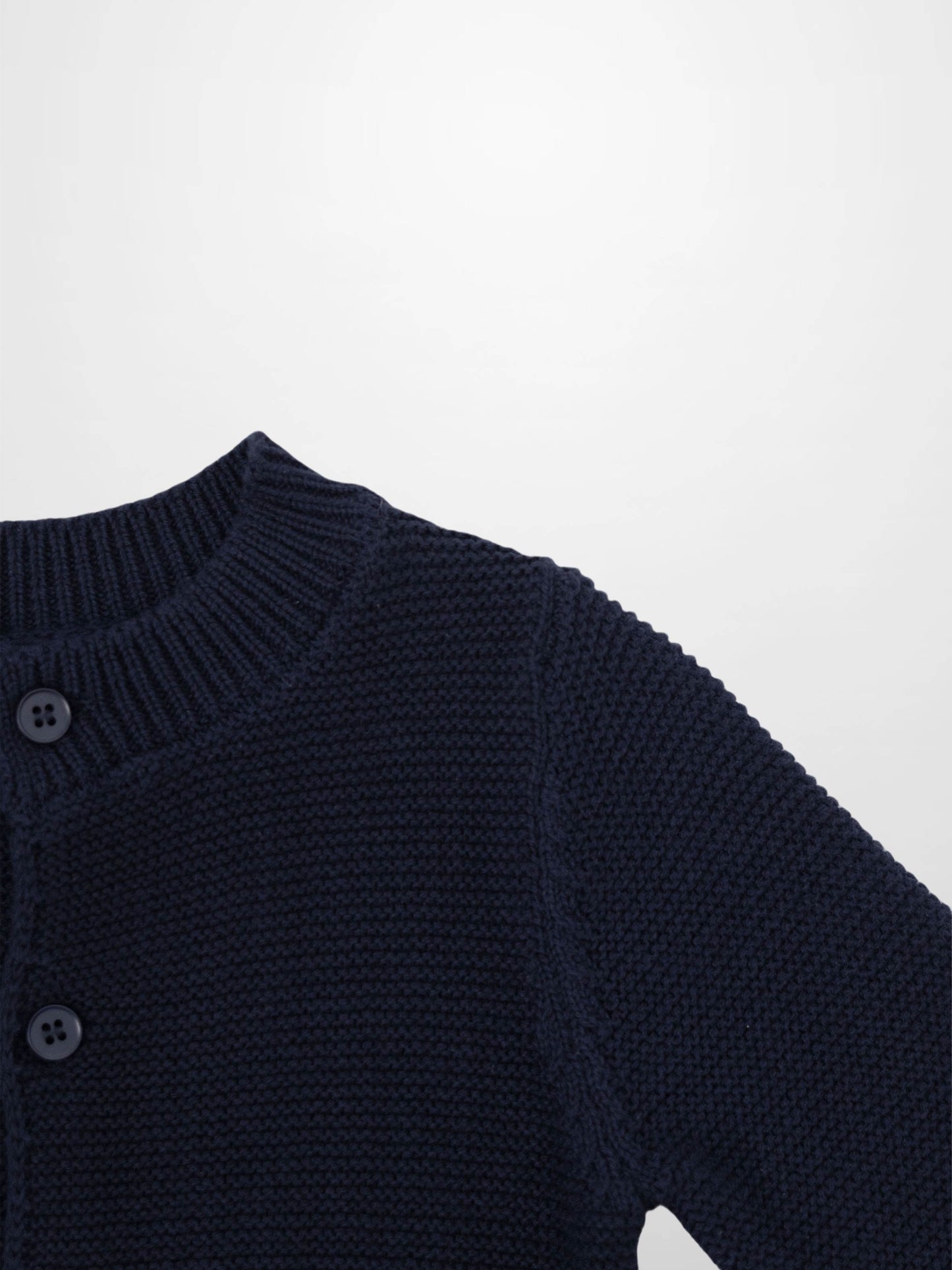 Cropped Cardigan - Navy