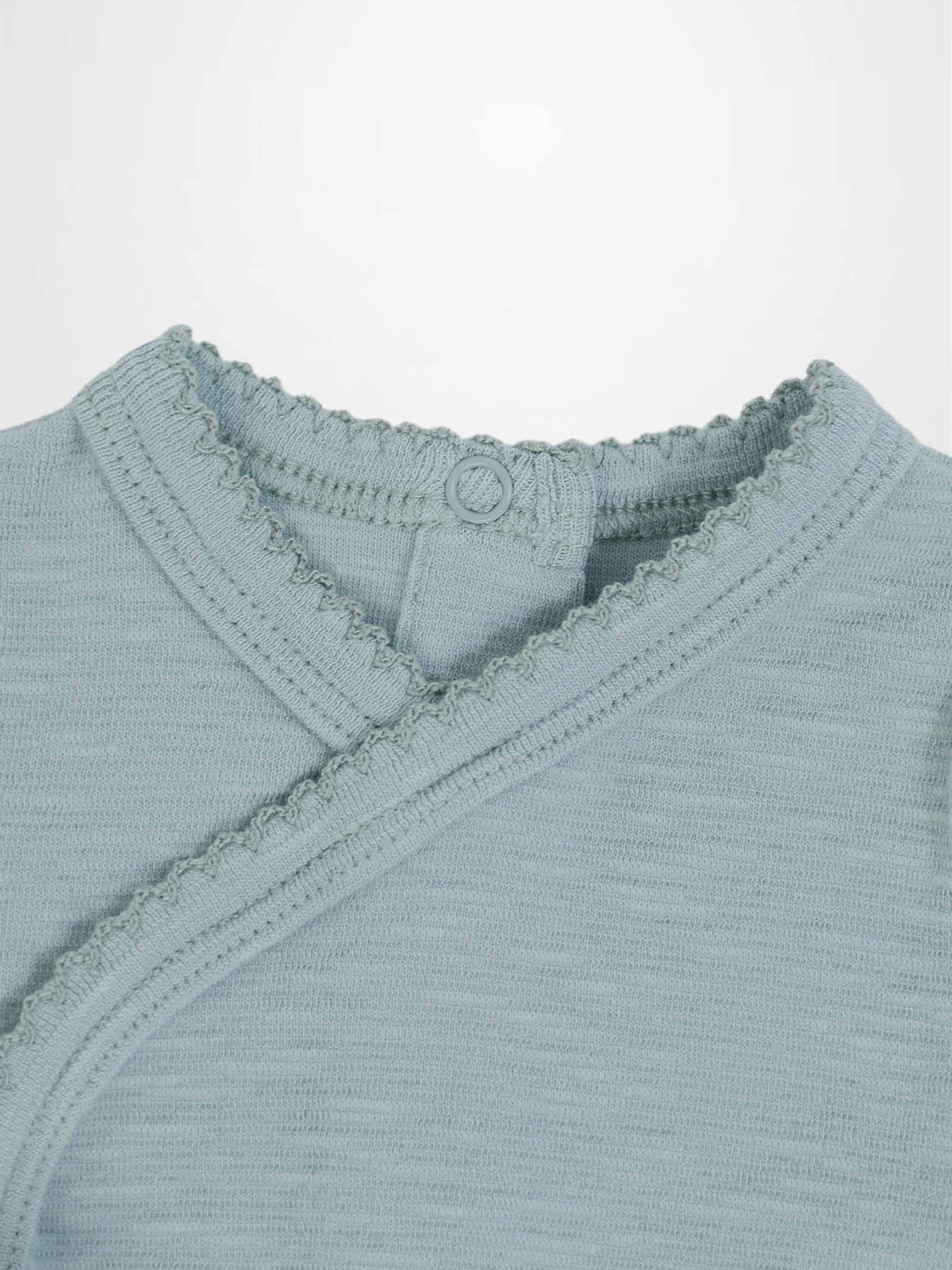 Blue Scalloped Stretchy