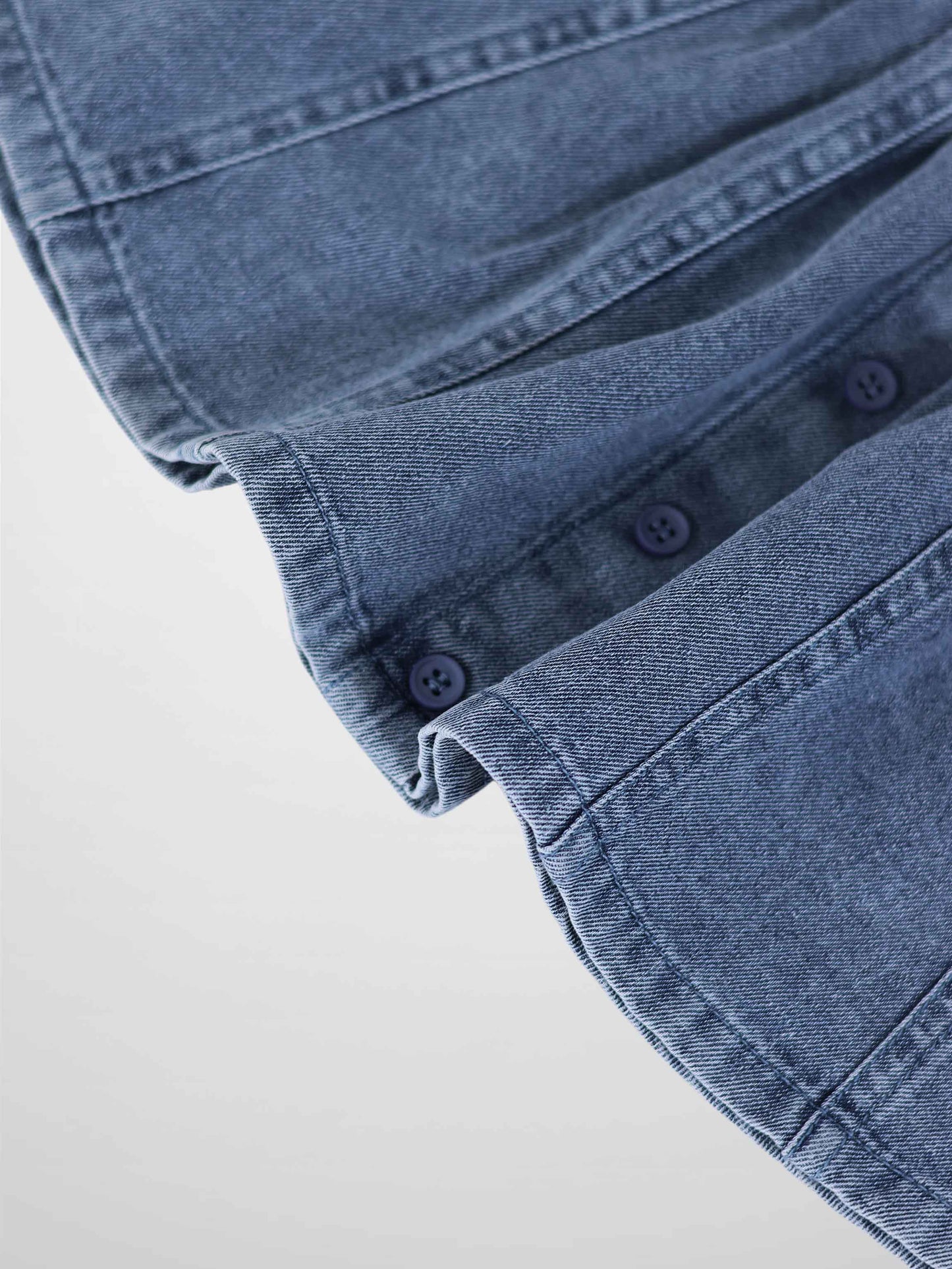 Paneled Skirt - Blue Denim