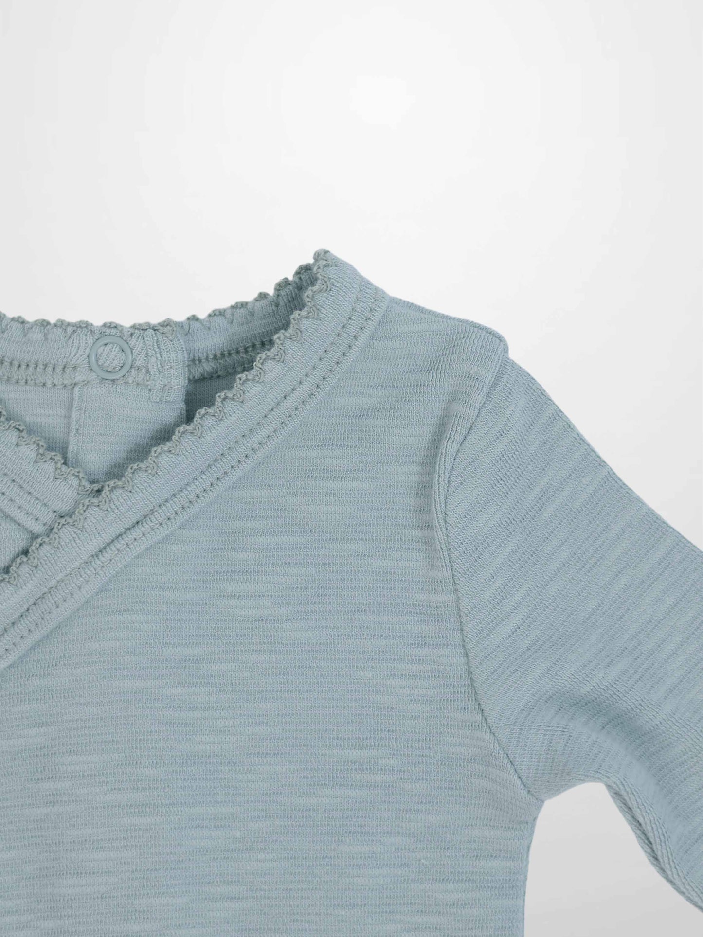 Blue Scalloped Stretchy