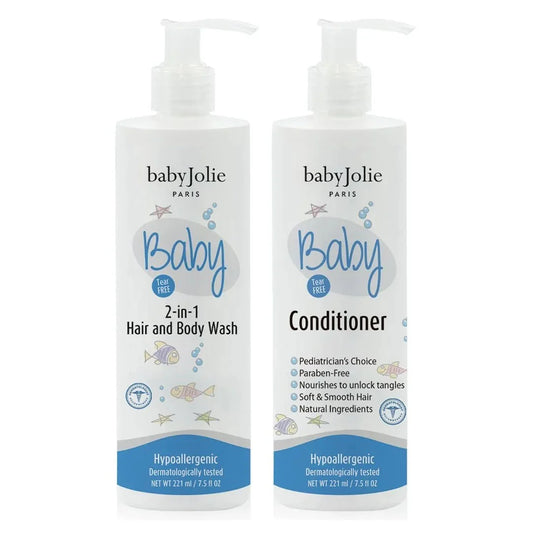 2-in-1 Hair and Body Wash + Conditioner | Baby Bath Set