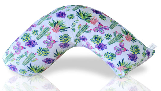 Luna Lullaby Nursing Pillow - Colorful Cactus