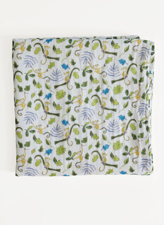 Happy Monkey Shawl Blanket