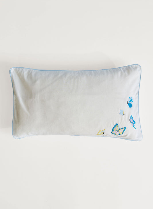 Embroidered Butterfly Toddler Pillow Case