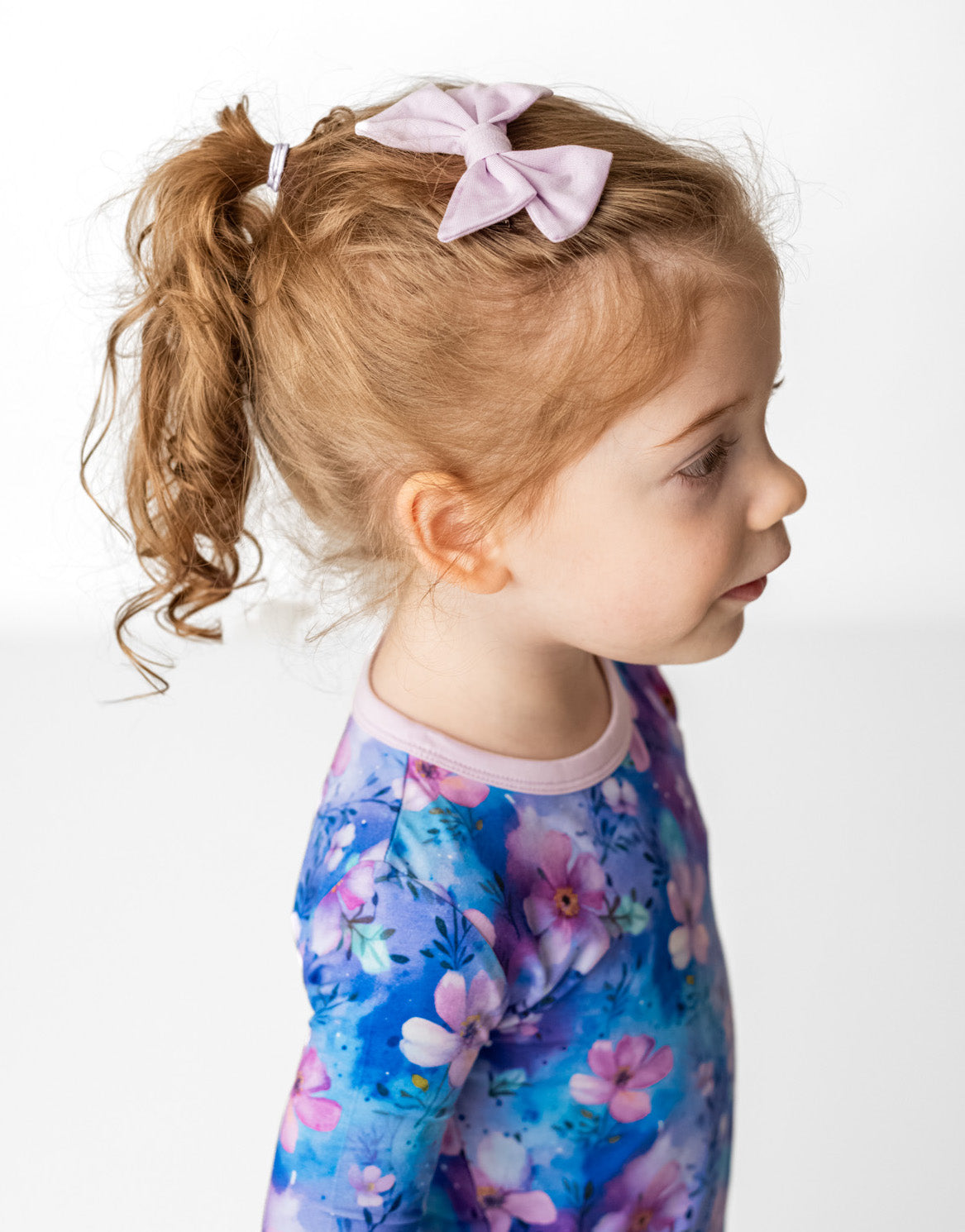 Orchid | Toddler Bamboo Clip on Bow