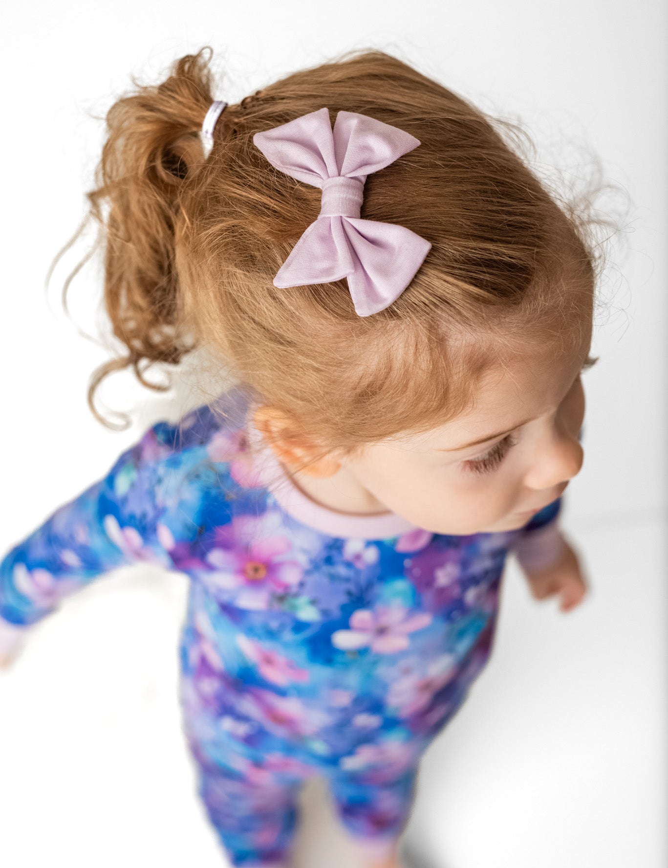 Orchid | Toddler Bamboo Clip on Bow