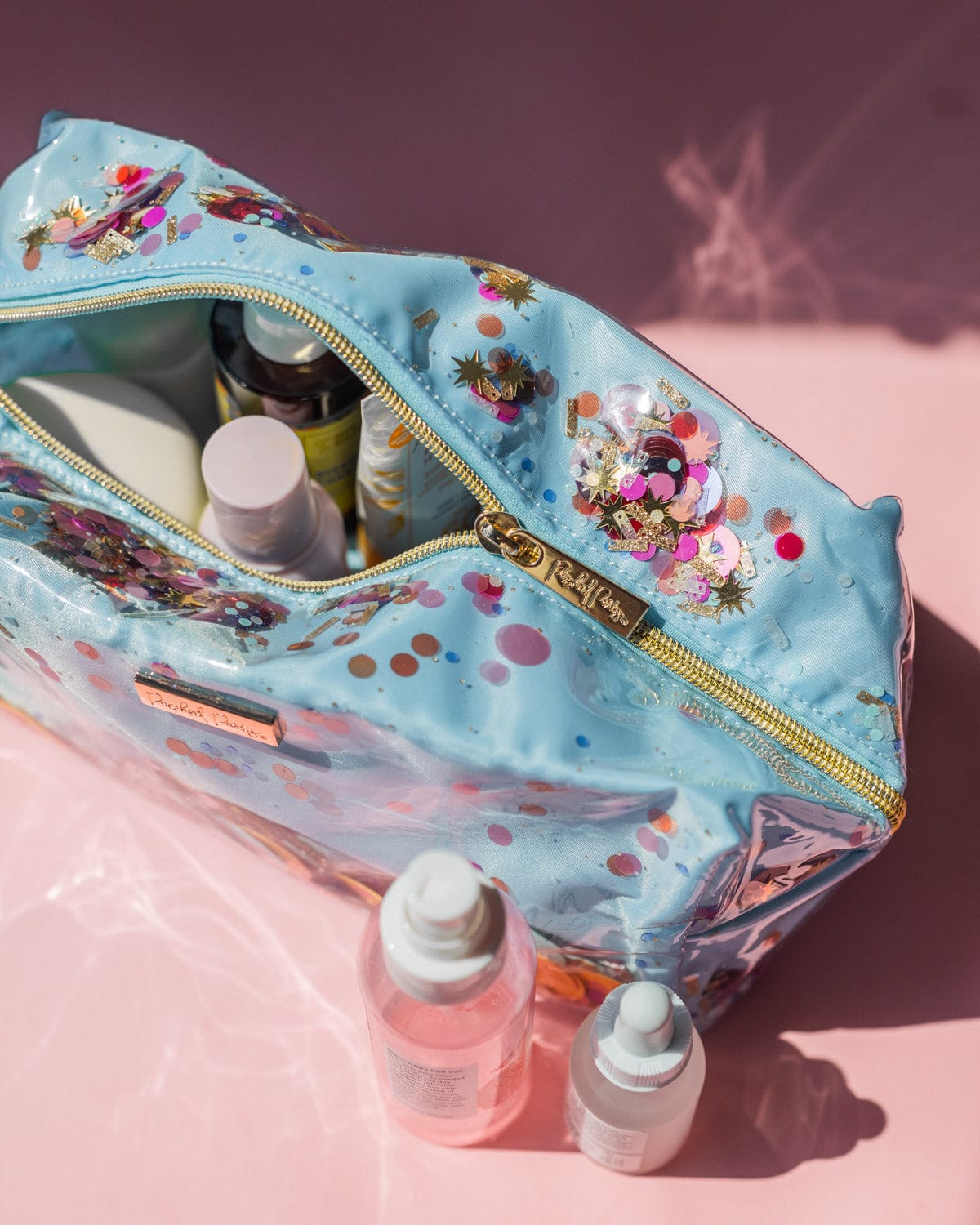 Confetti-Filled Vanity Cosmetic Bag