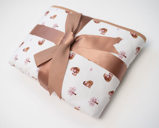 Macaque | Posy Quilted Blanket 35x35"