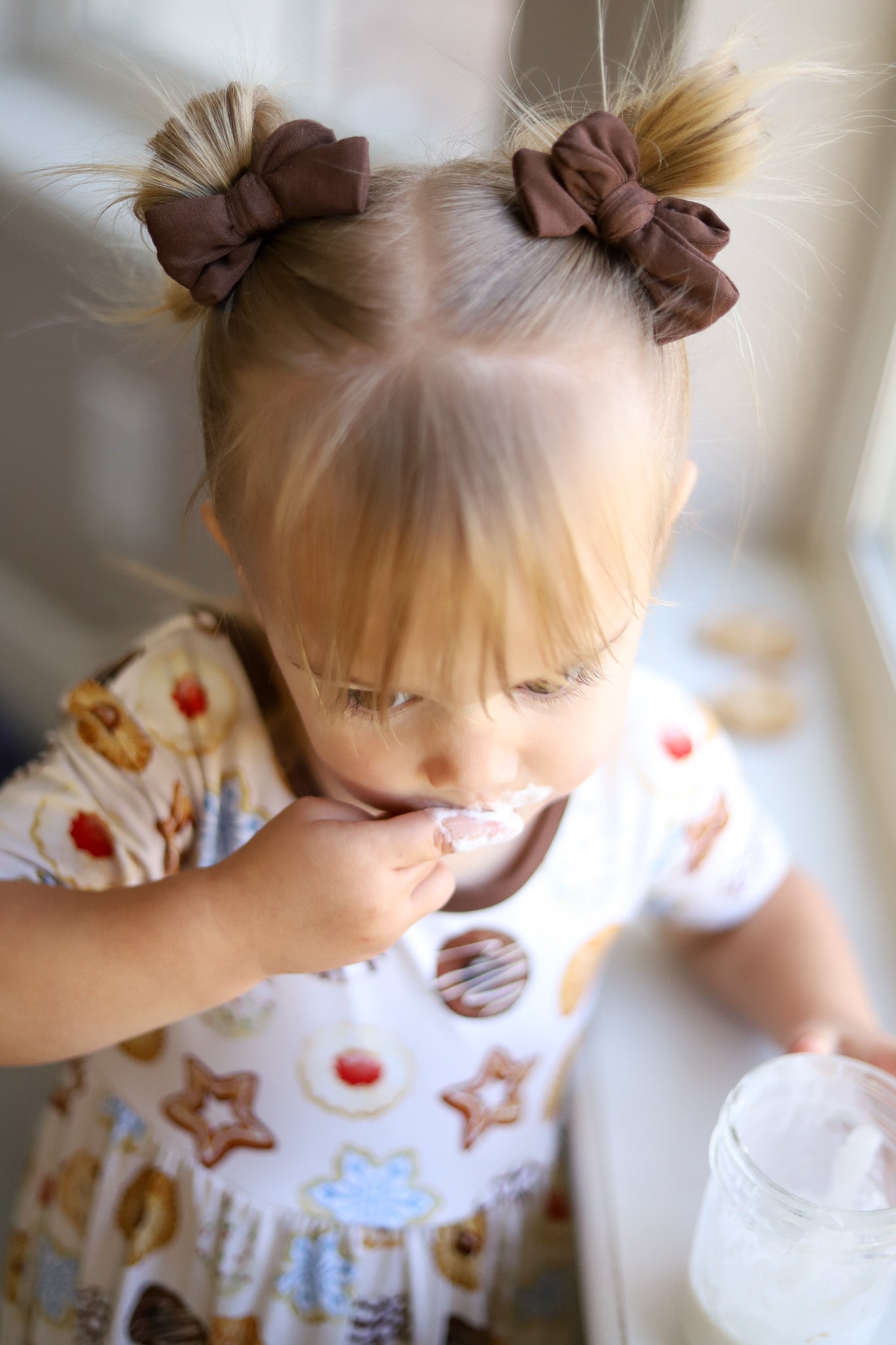 Christmas | Chocolate | Pigtail Clip Bows (V2)