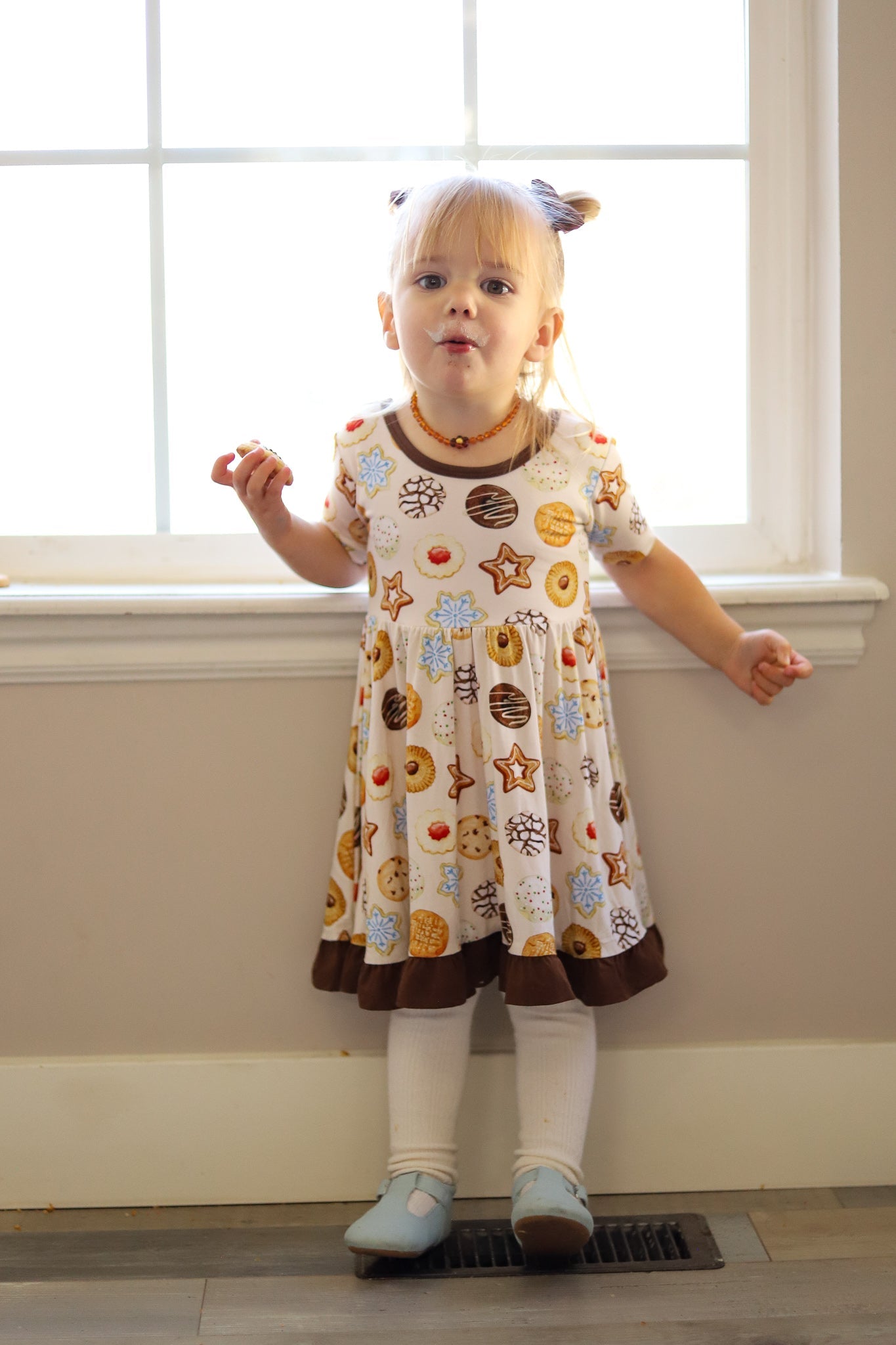 Bamboo Toddler Dress for Girls, Children & Kids | Cookie Swap 3T Bamboo Toddler Dress for Girls, Children & Kids | Cookie Swap 3T