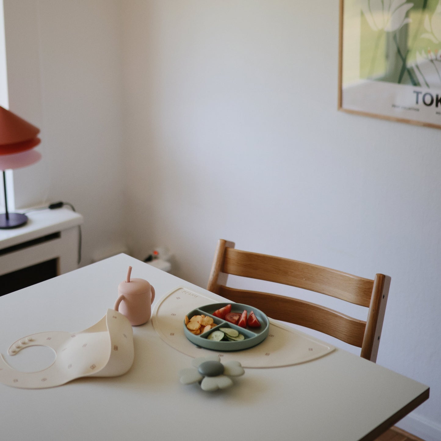 Silicone Training Cup + Straw