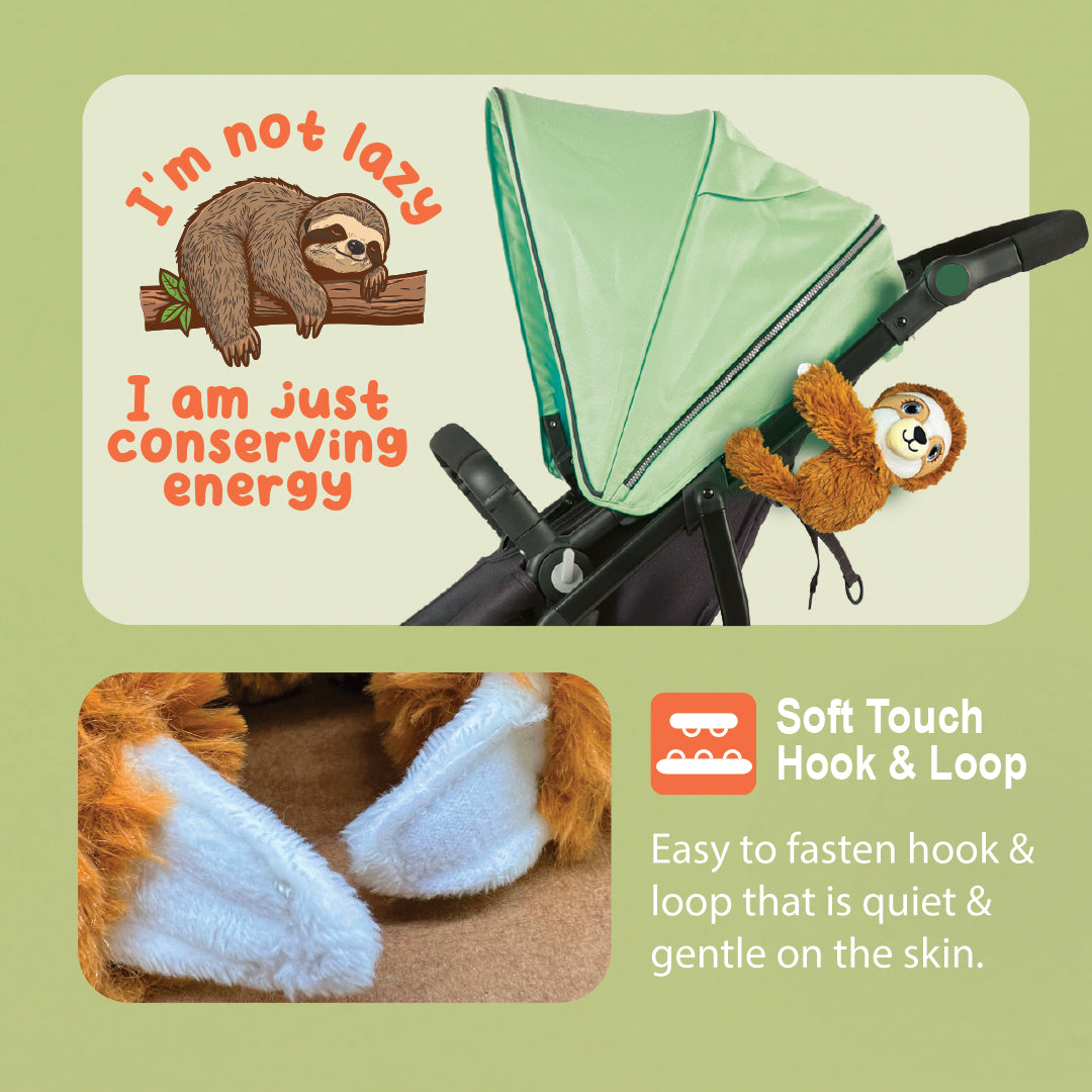 Shusher Sloth + 6-Pack Shushie™ Pacifiers – Soothing Bundle with Cuddly Cry Detection