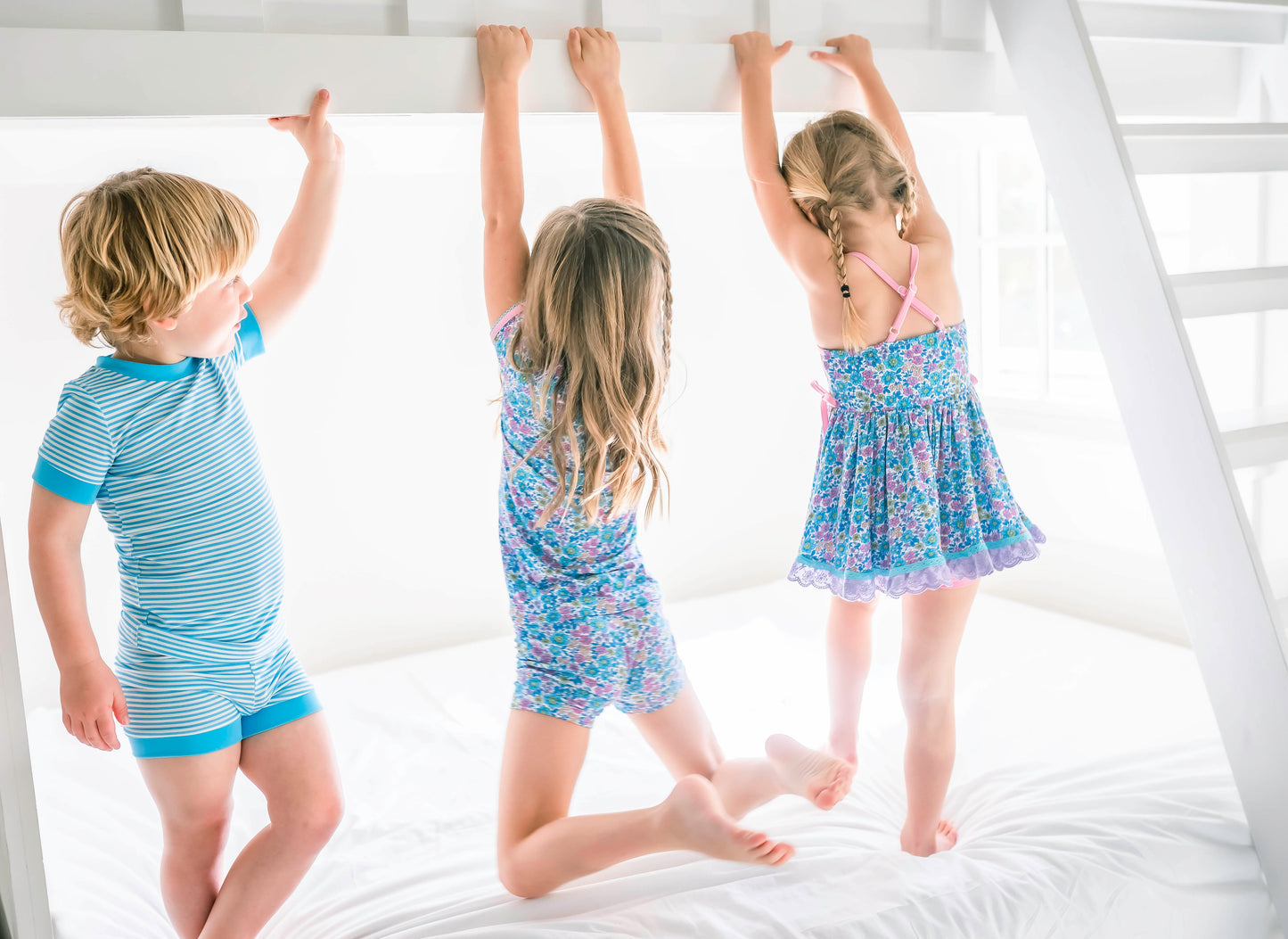 Retro Floral Shirt and Short Pajama Set
