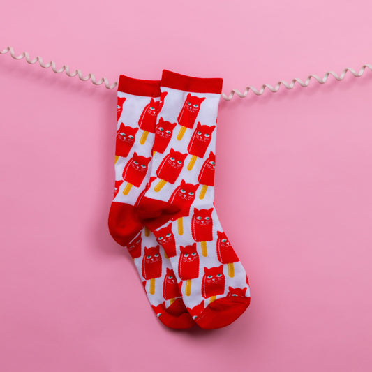 ADULT Allover Catsicle Socks