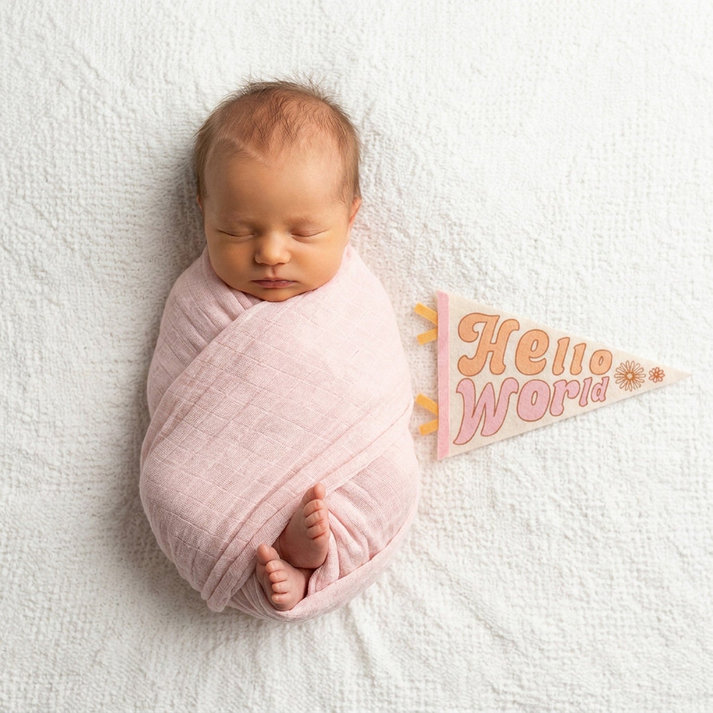 Flower Child Petit Milestone Pennant