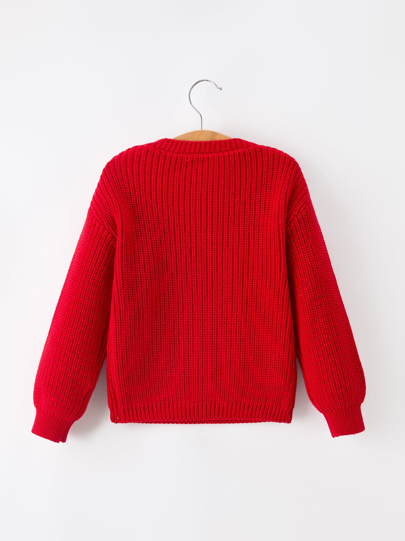 Mom and Me Winter Christmas Red "merry" Pullover Sweater