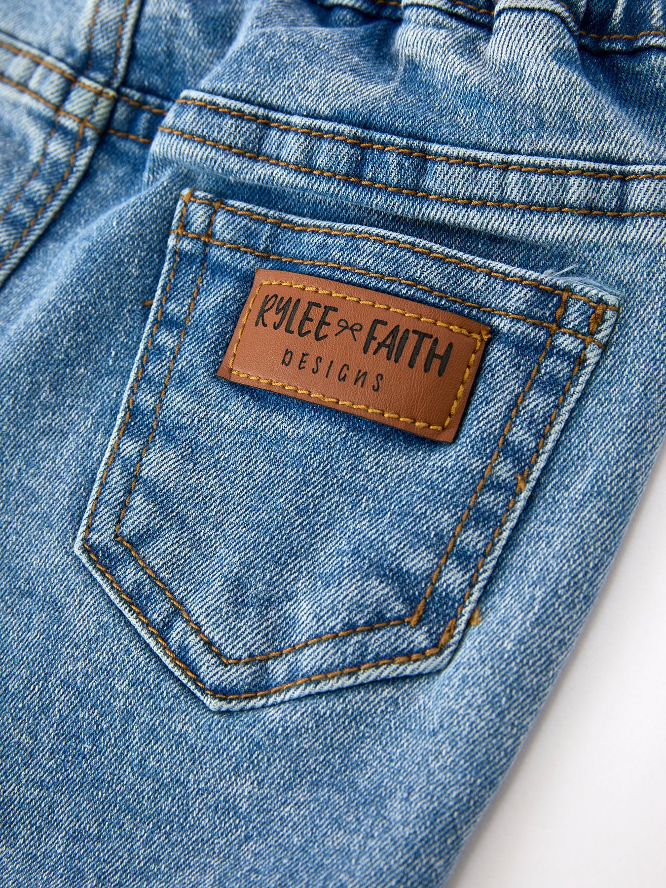 Bow Lace Girls Flare Jeans