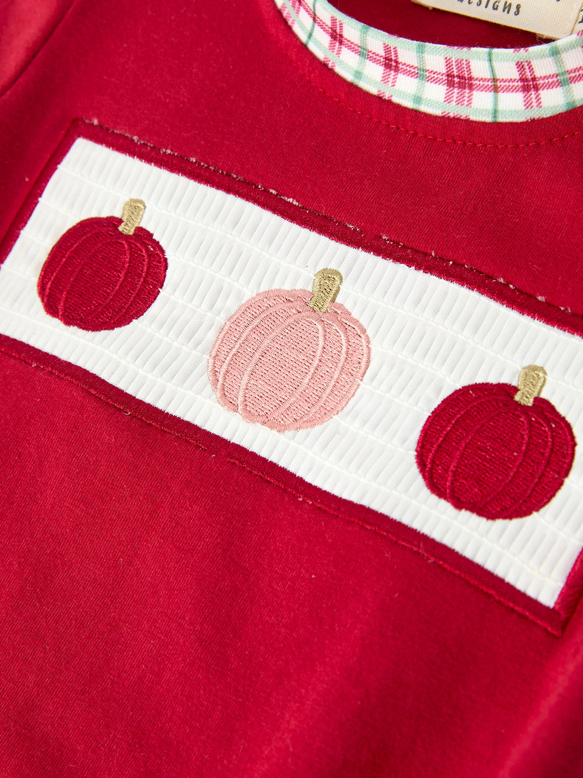 Fall Pumpkin Embroidery Baby Boy Romper