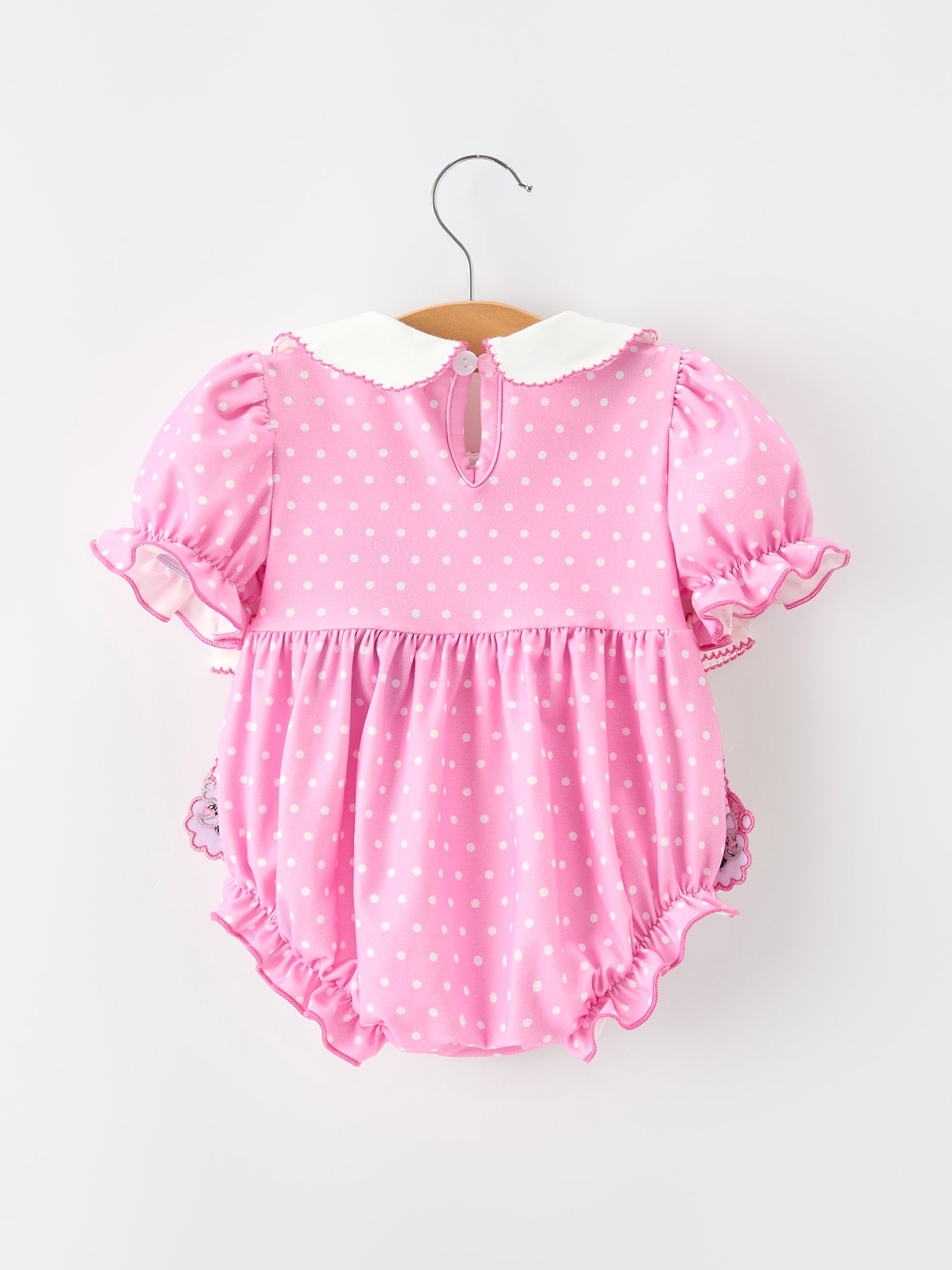 Christmas Baby Girls Santa Bow Peter Pan Collar Romper