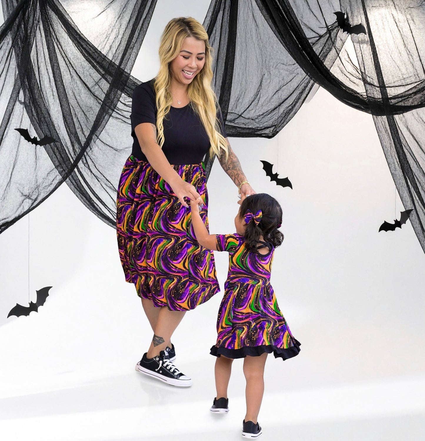 Halloween | Magic Swirls | Women's Bamboo Dress