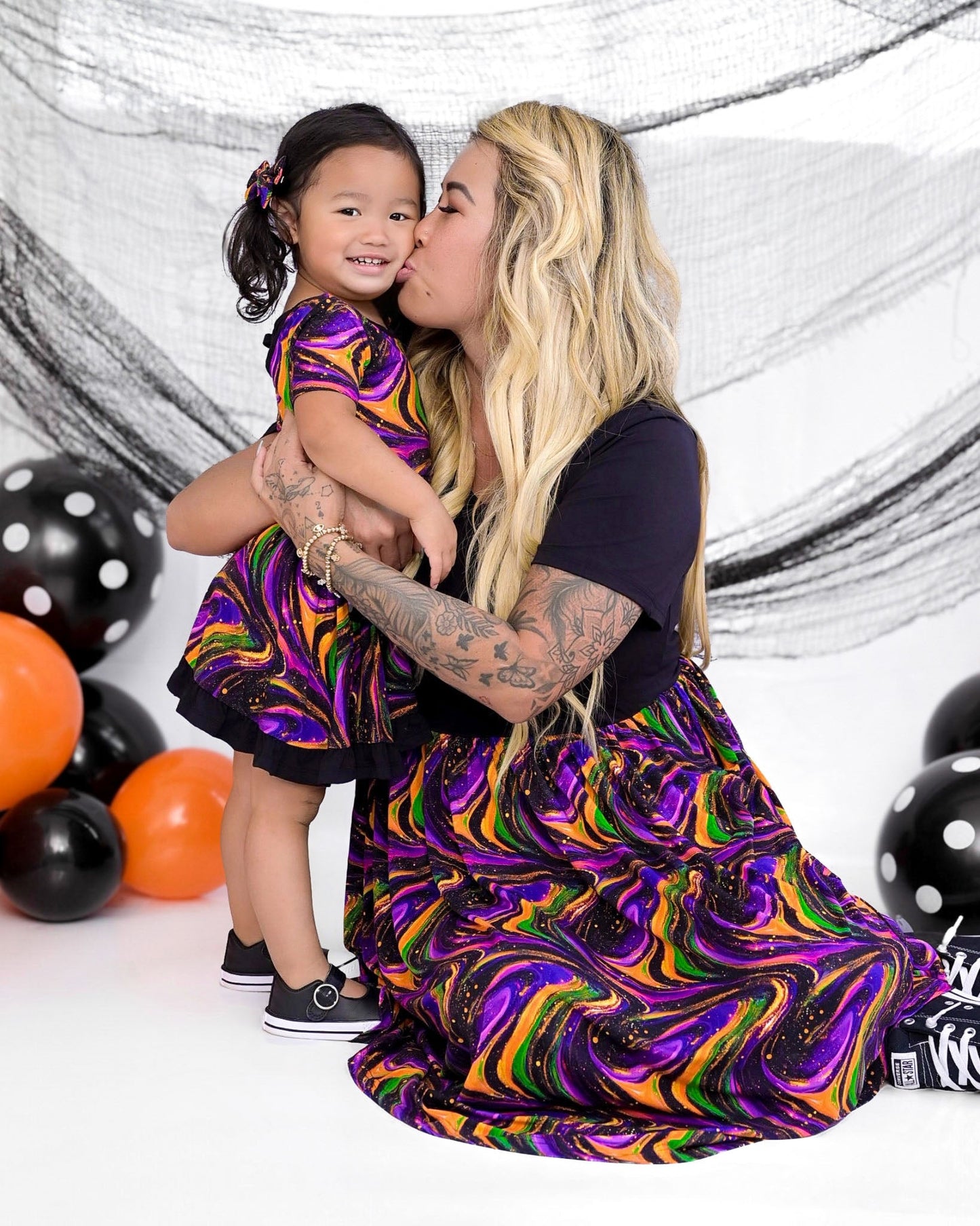 Halloween | Magic Swirls | Bamboo Ruffle Twirl Dress
