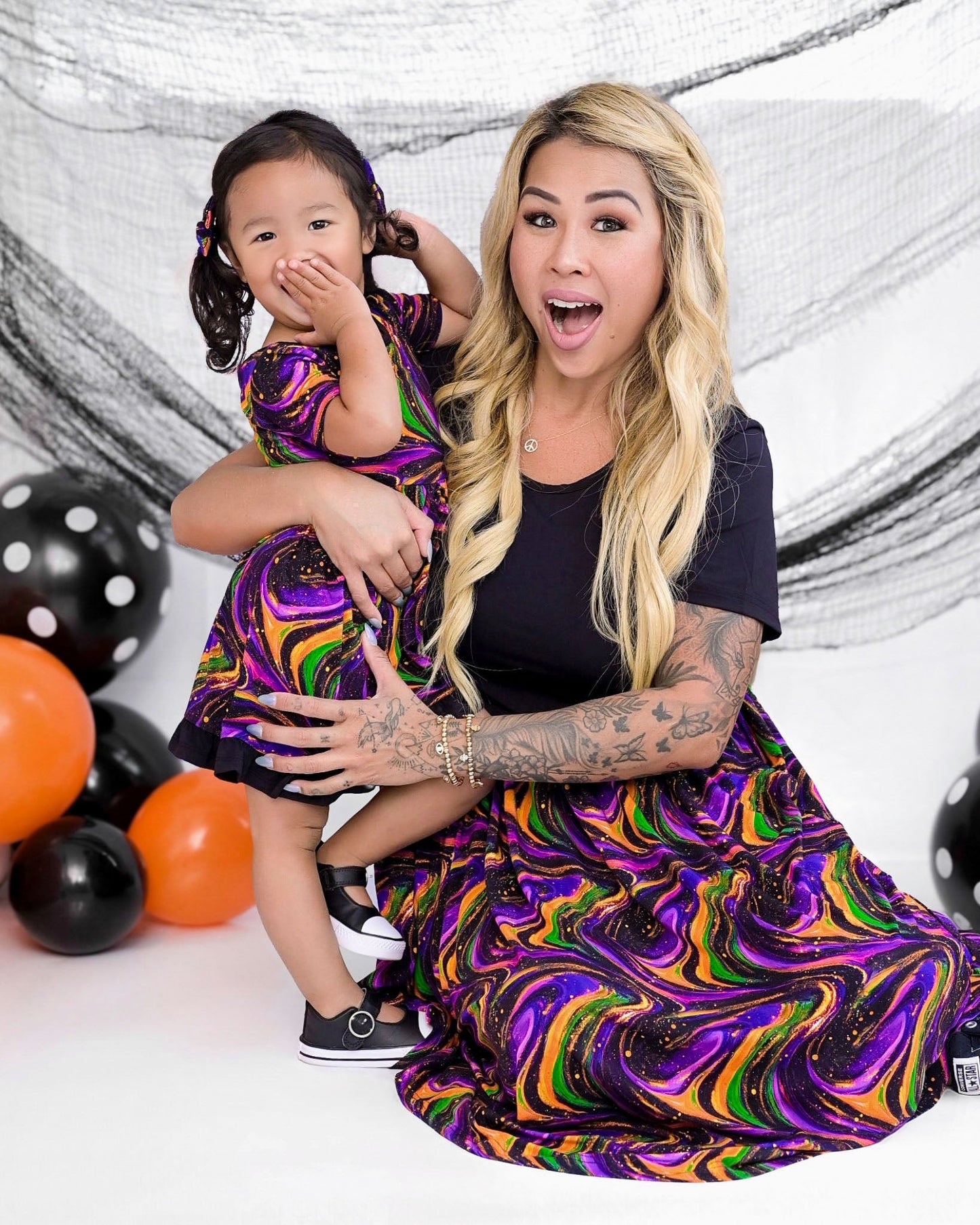 Halloween | Magic Swirls | Women's Bamboo Dress