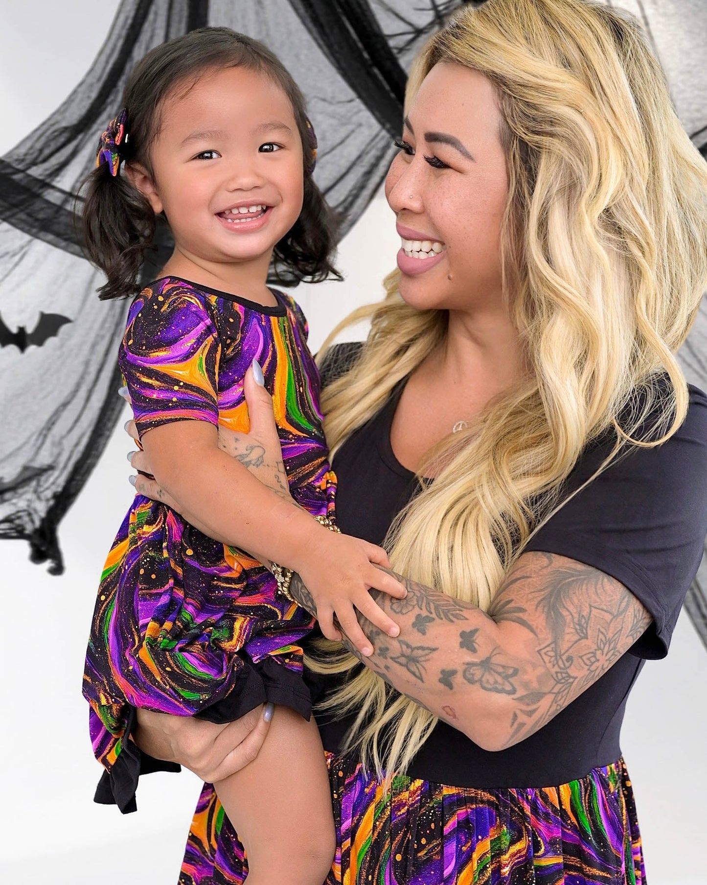 Halloween | Magic Swirls | Bamboo Ruffle Twirl Dress