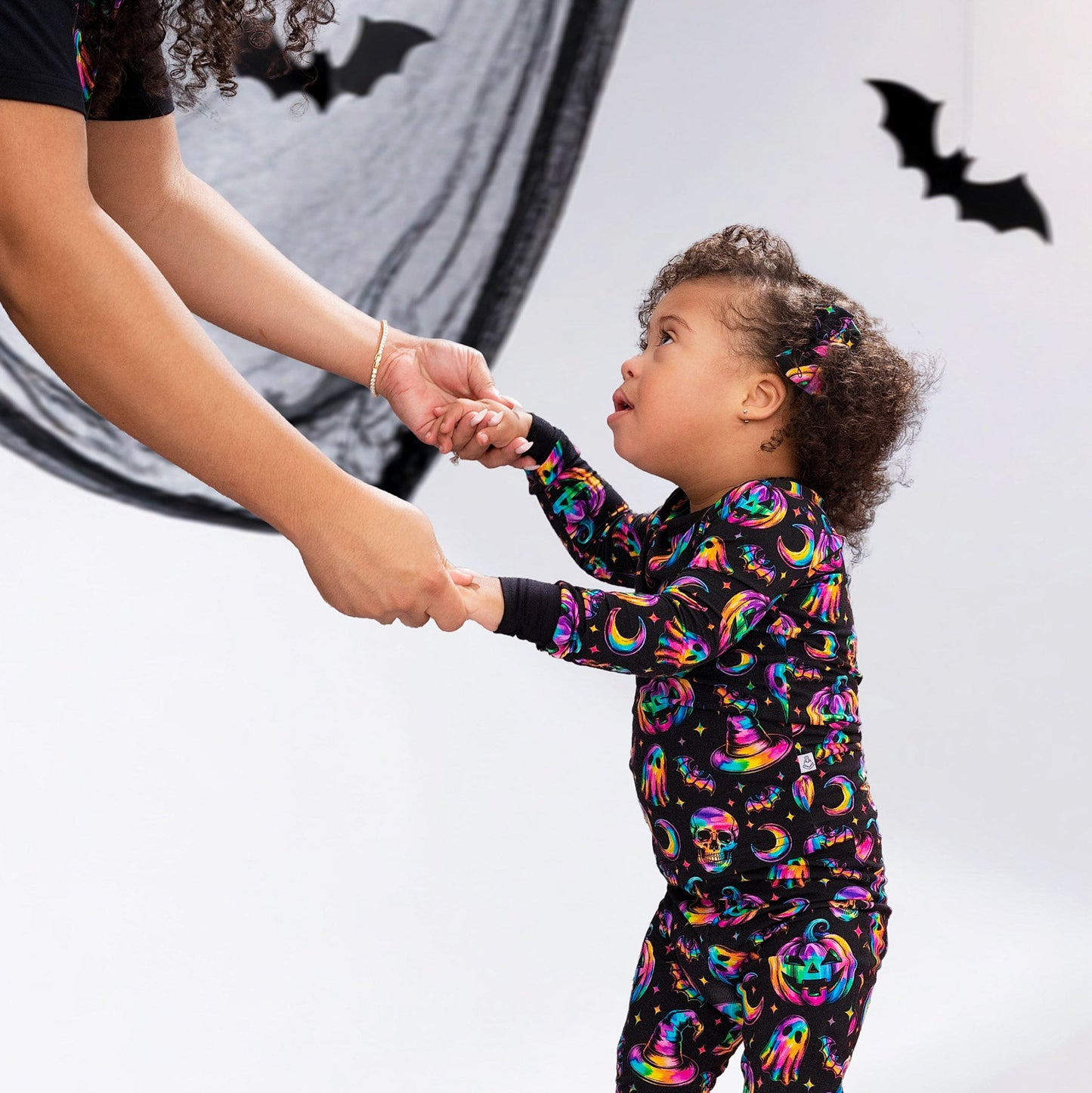 Halloween | Rainbow Haunts | Pigtail Clip Bows