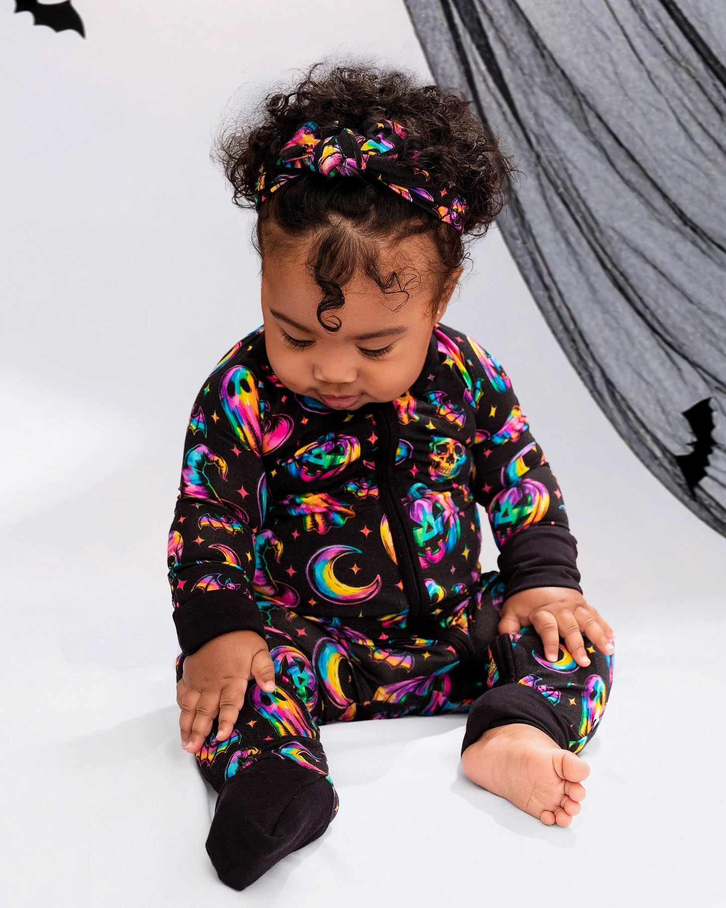 Halloween | Rainbow Haunts | Bamboo Zipper Pajamas