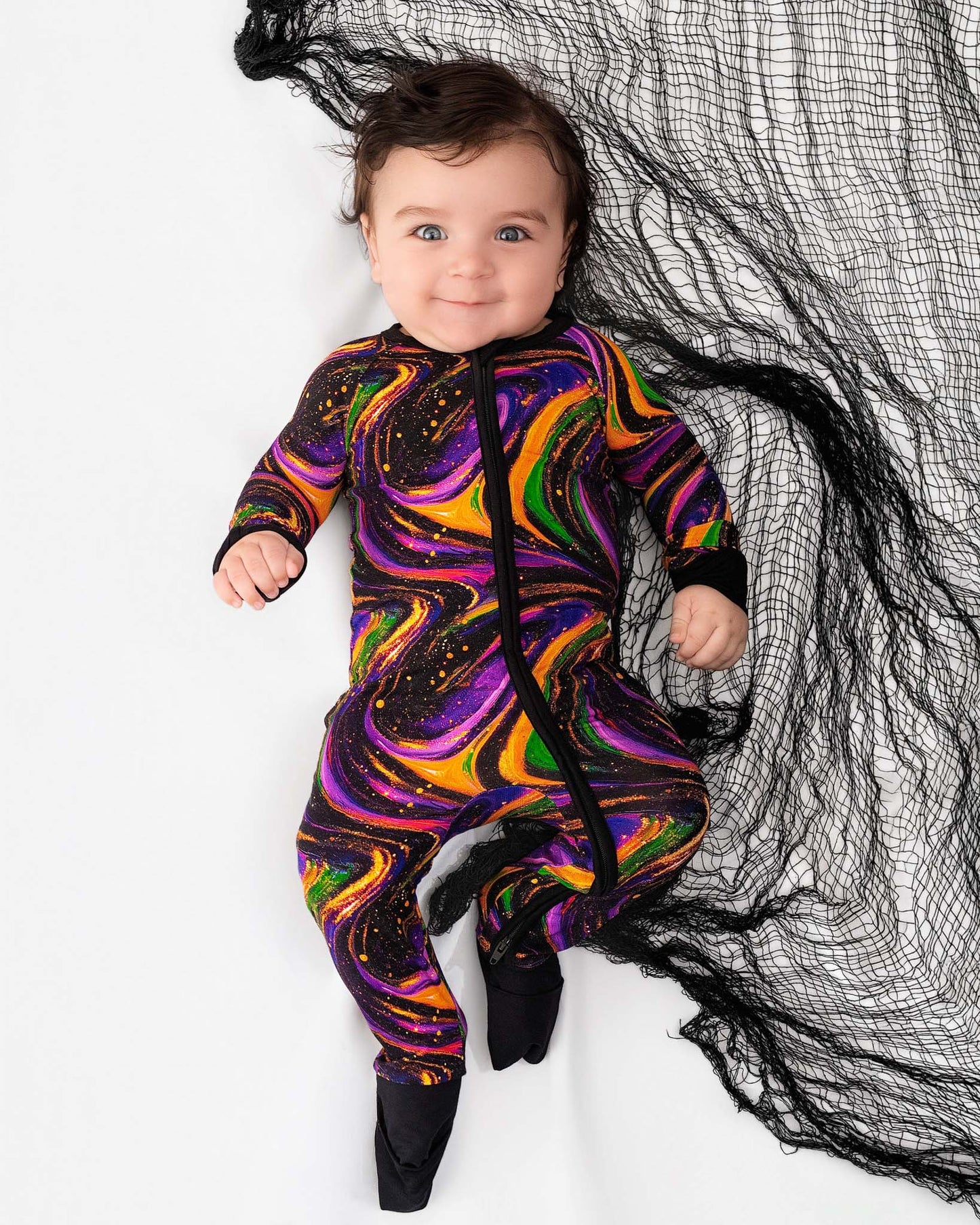 Halloween | Magic Swirls | Bamboo Zipper Pajamas