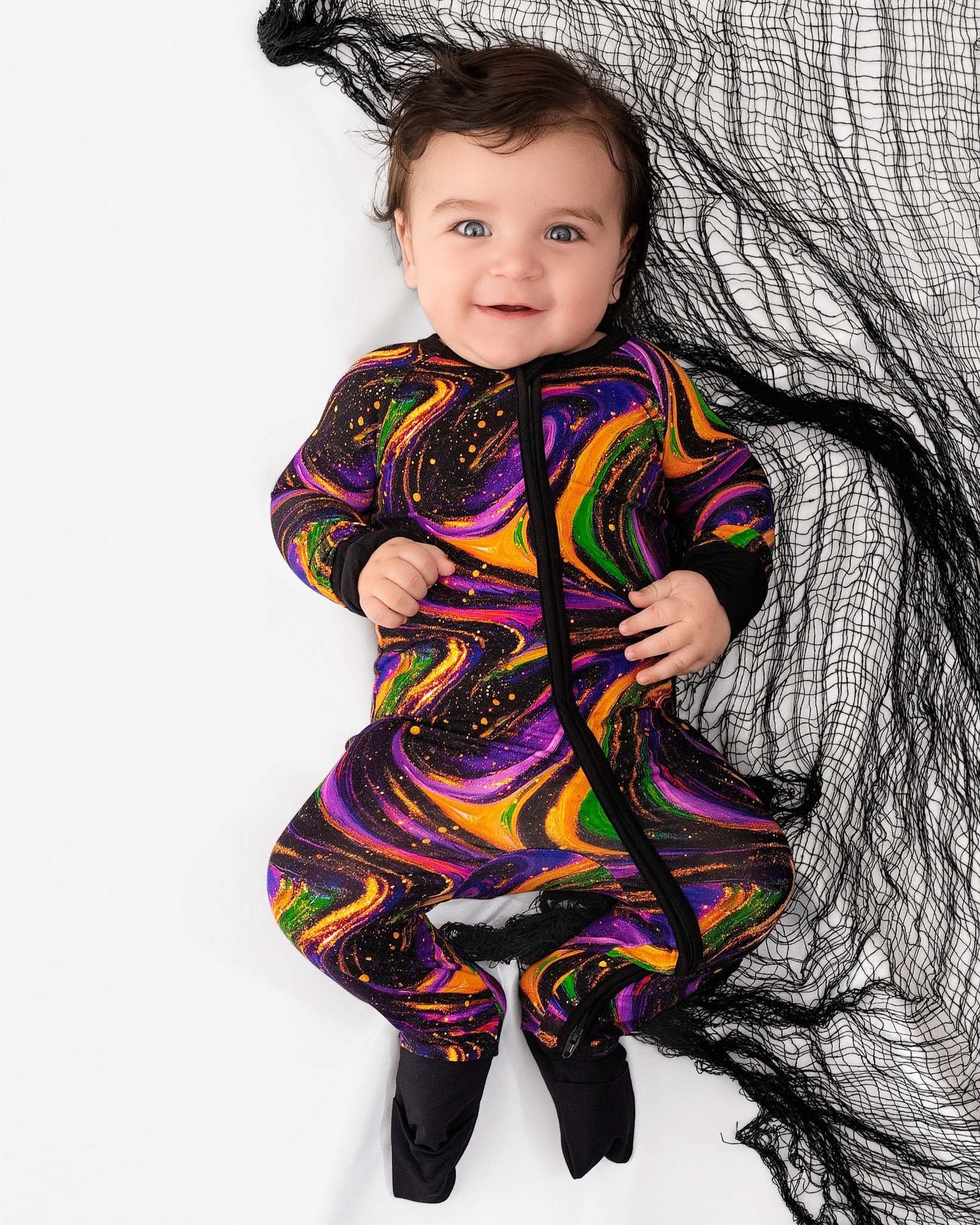 Halloween | Magic Swirls | Bamboo Zipper Pajamas