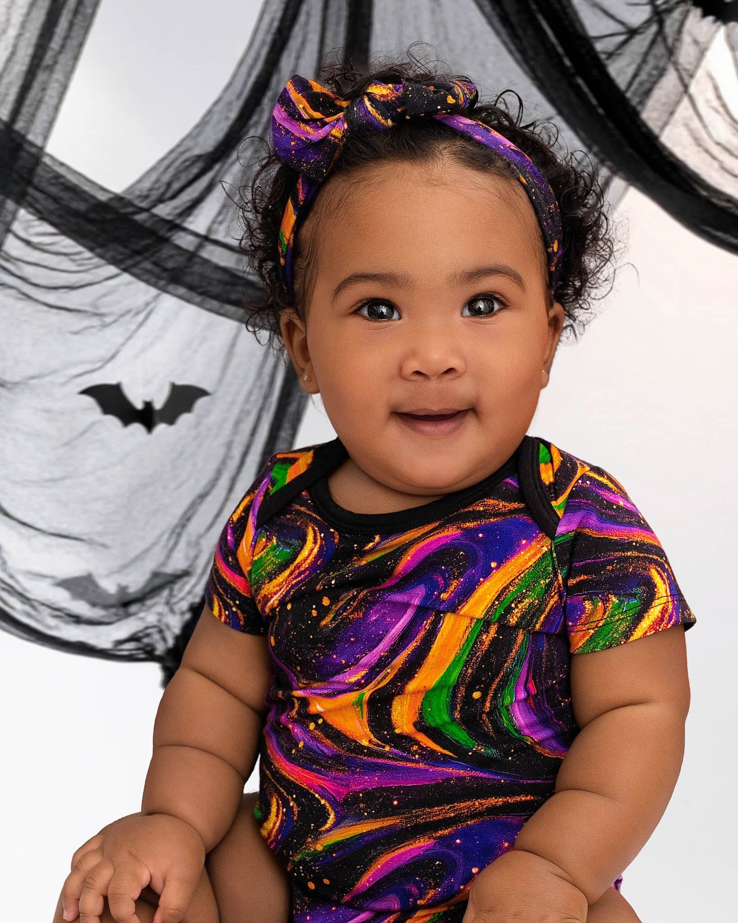 Halloween | Magic Swirls | Bamboo Baby Onesie