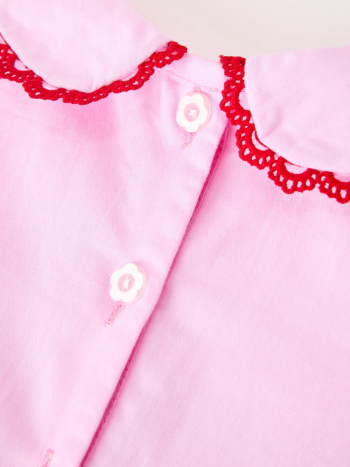 Baby Girls Valentine's Day Pink Heart Smocked Top & Bloomer Set