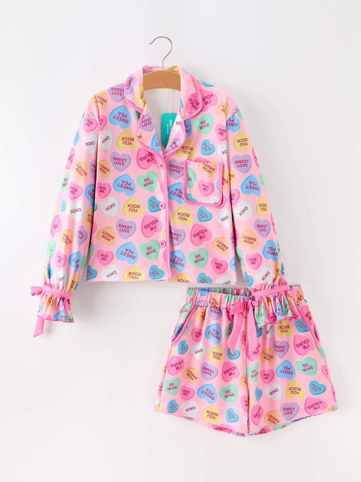 Valentine’s Day Mommy & Me Heart Print Pajama Set