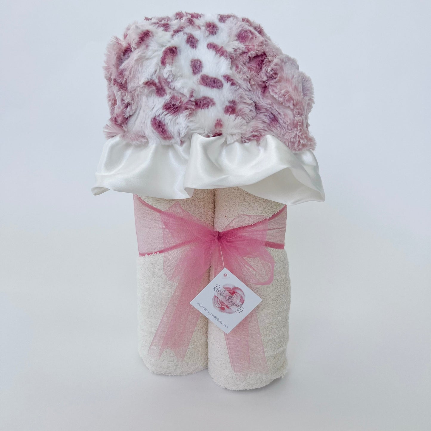 Hooded Bath Towel- Rosewater Quartz