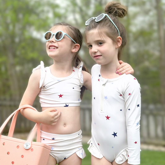 Little Fireworks Long Sleeve Swimsuit